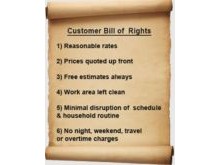 Customer's Bill of Rights